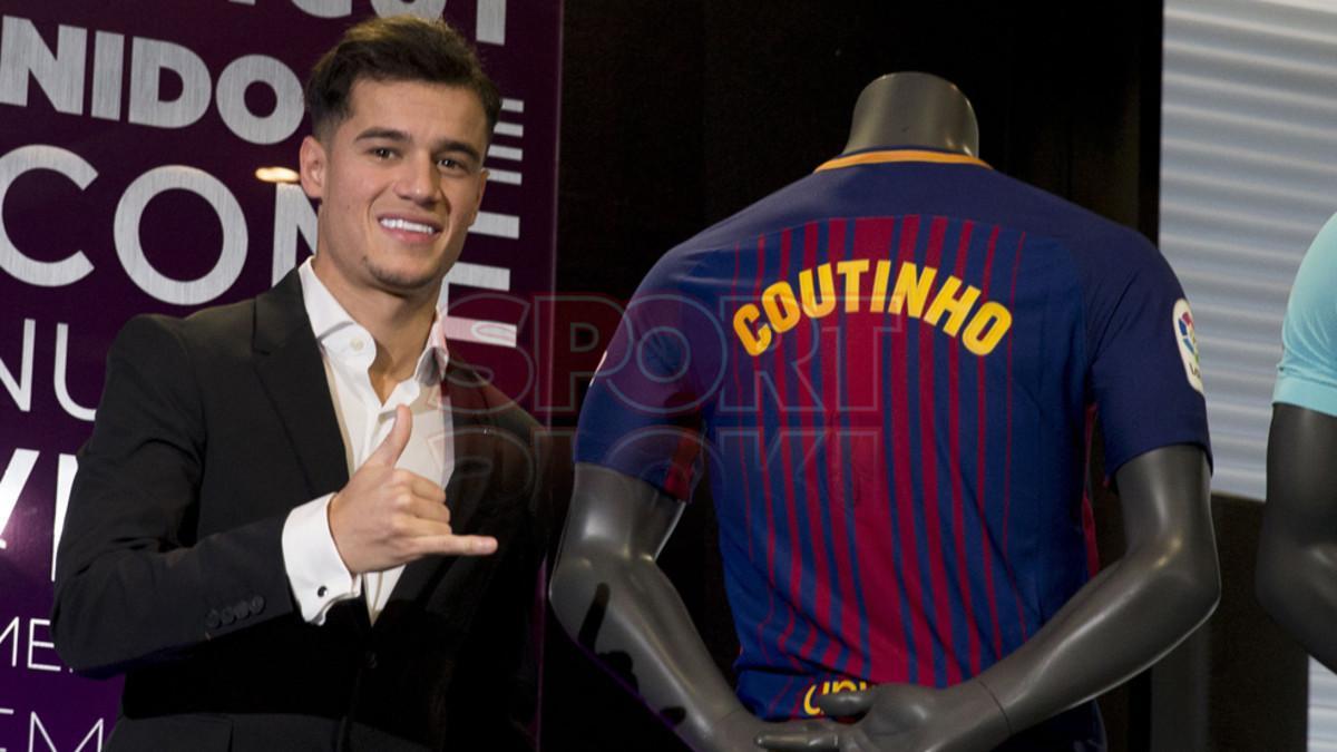 Presentación Philippe Coutinho con el FC Barcelona