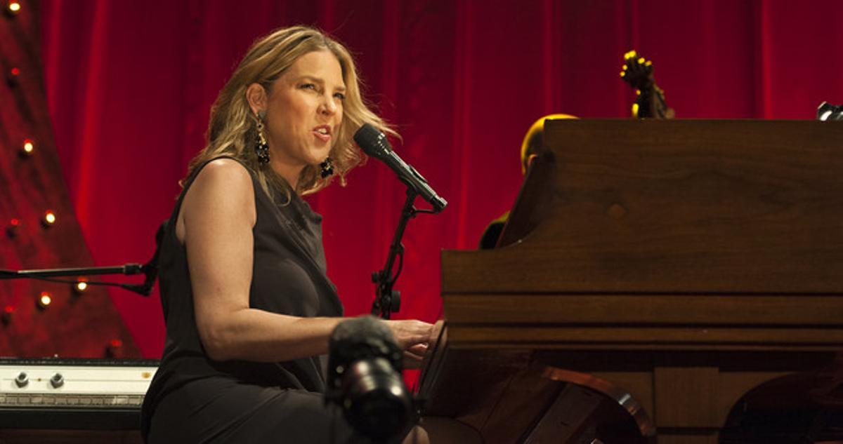 Diana Krall, durant la seva actuació a Calella de Palafrugell, el juliol del 2013.