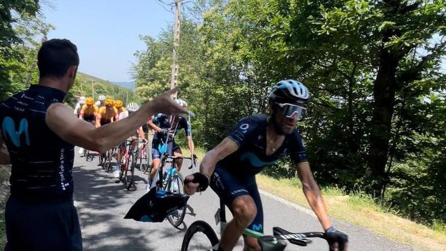 Alejandro Valverde, cuarto en la etapa reina de la Ruta de Occitania