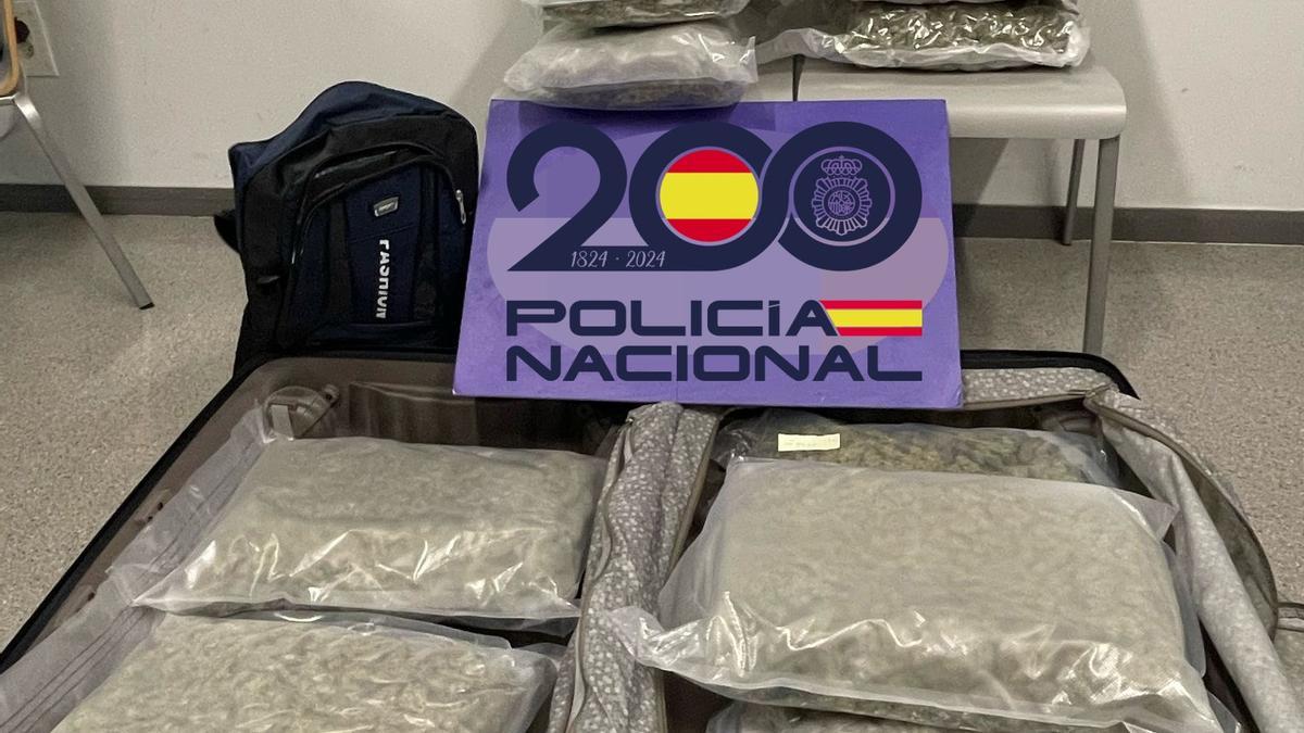 Imagen de la droga requisada por los agentes