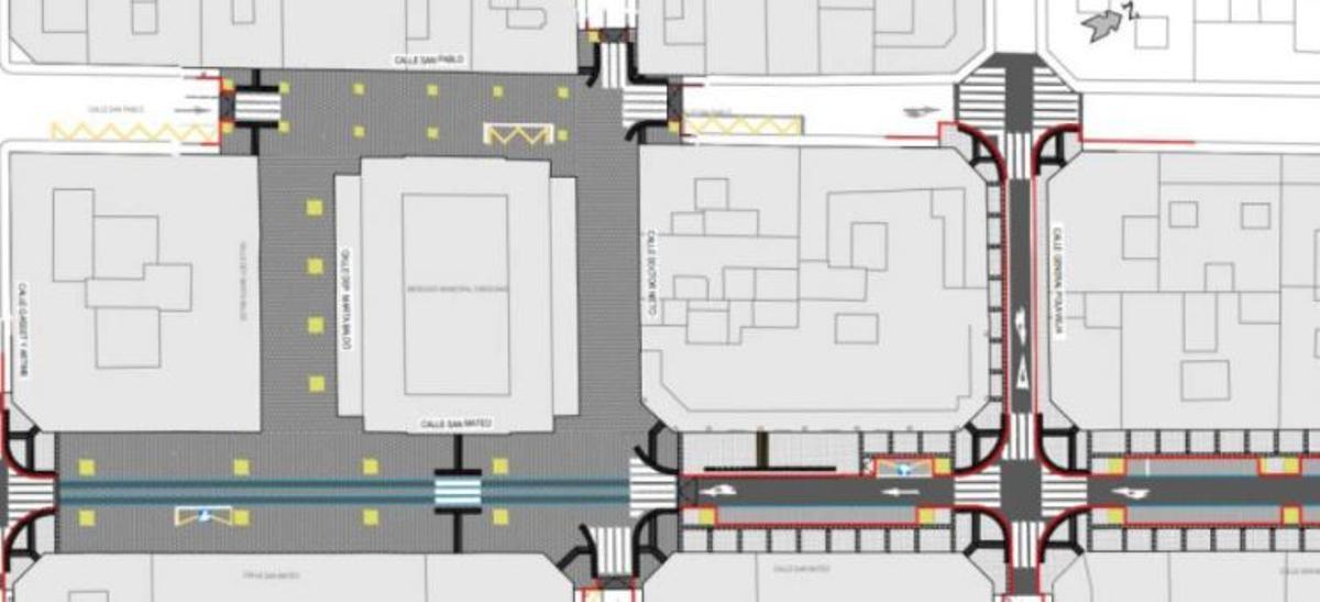 Plano de la zona sobre la que se va a actuar