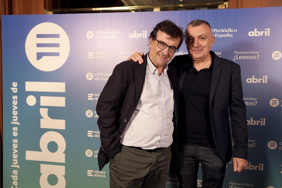 Javier Cercas y Manuel Vilas, escritores.