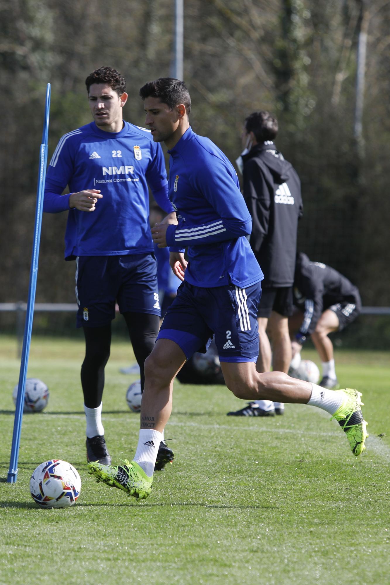 El entrenamiento del Oviedo