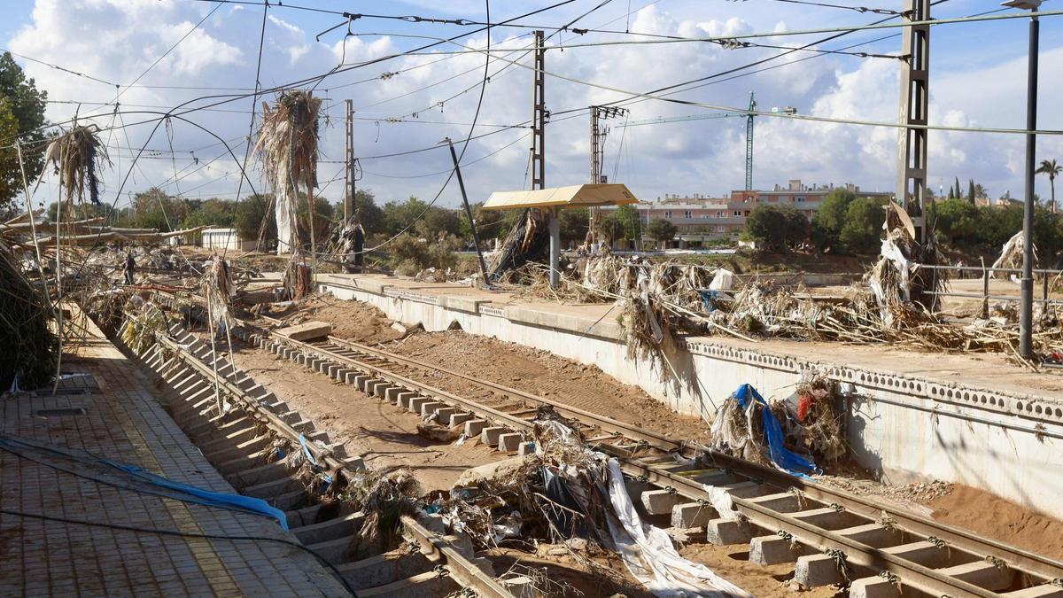 Estación de Paiporta de Metrovalencia en una imagen captada el pasado viernes.