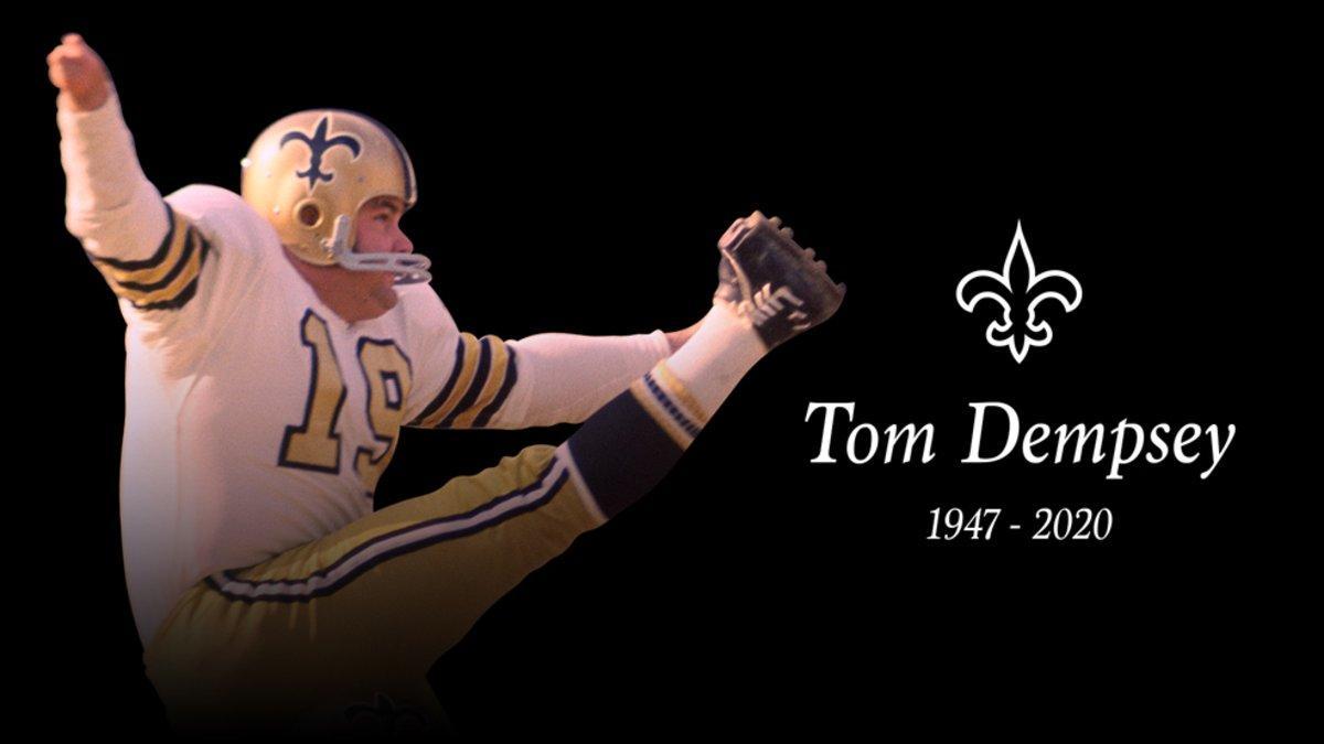 Los Saints se han despedido así de Tom Dempsey