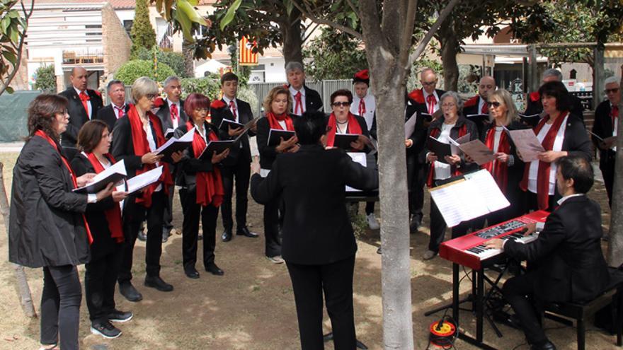 Actuació de la coral de Sant Fruitós