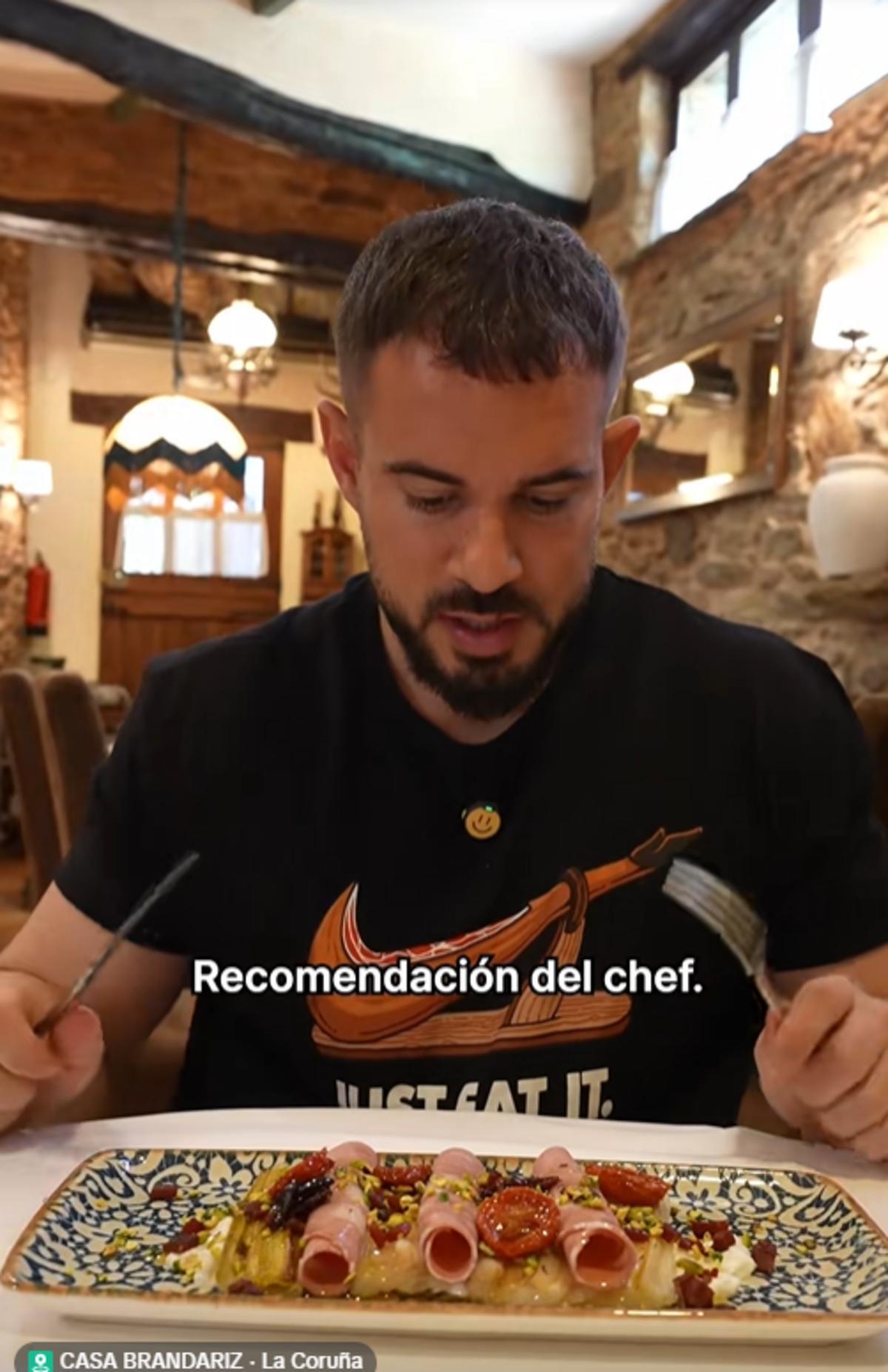 Pablo Cabezali durante su visita a Casa Brandariz