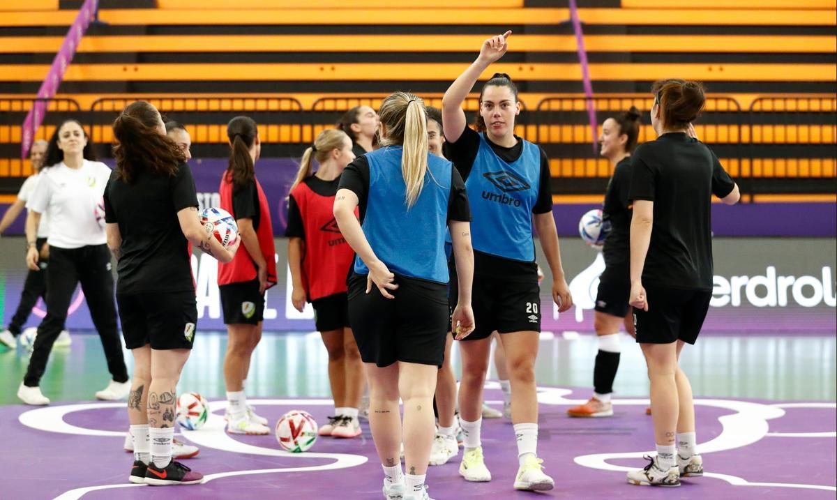 El Nueces de Ronda en el entrenamiento antes de los históricos cuartos de final.