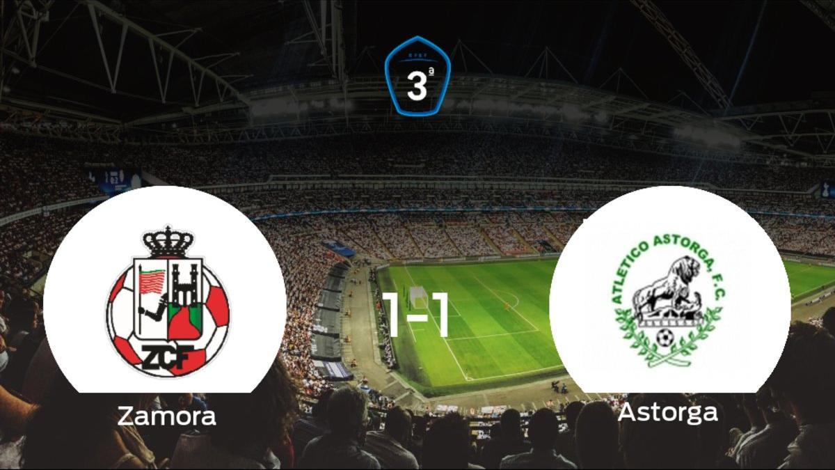 El Zamora y el At. Astorga se reparten los puntos tras su empate a uno