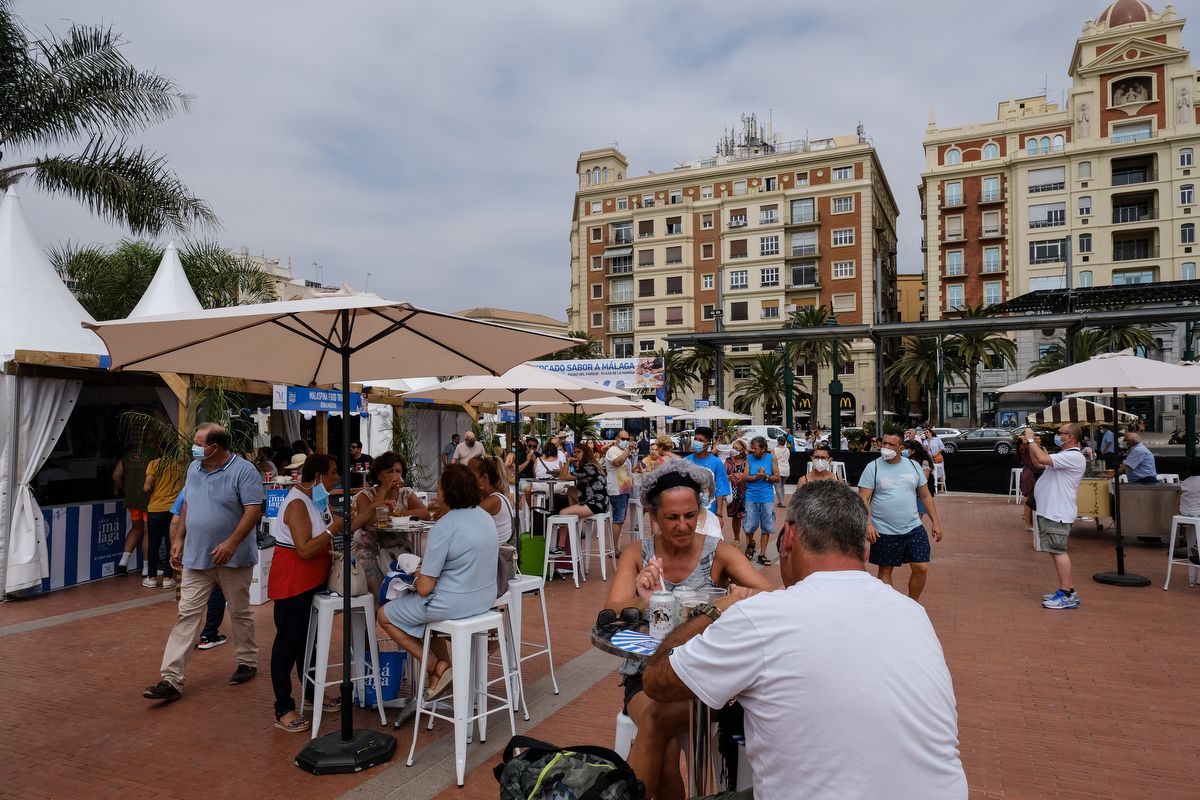 Inauguración del Gran Mercado Sabor a Málaga en el Parque