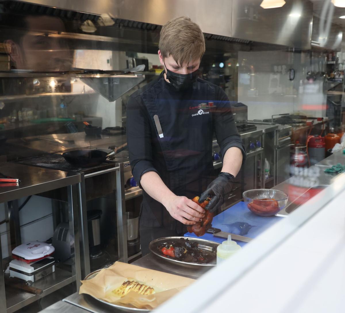 Cocina del restaurante Círculo Frutero