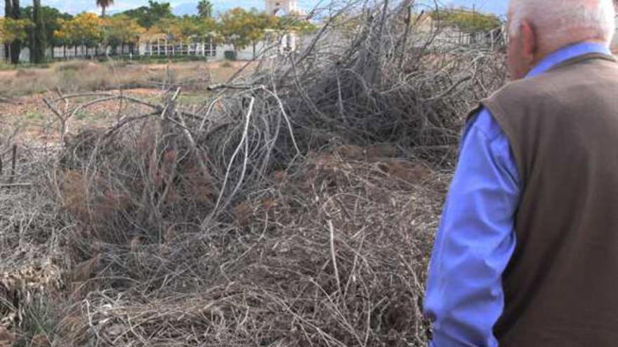 Un cementerio cercado por la basura