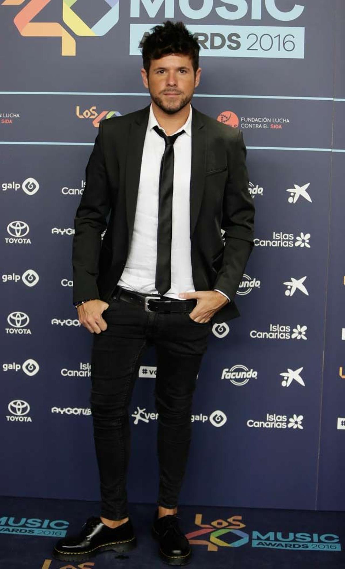Pablo López en la cena de los 40 Music Awards