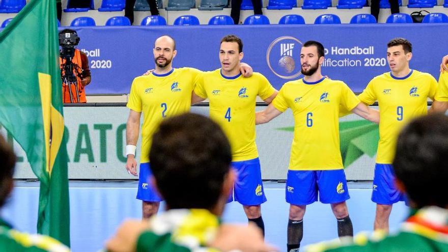 Joao Pedro, con el dorsal número 4, en el Preolímpico.