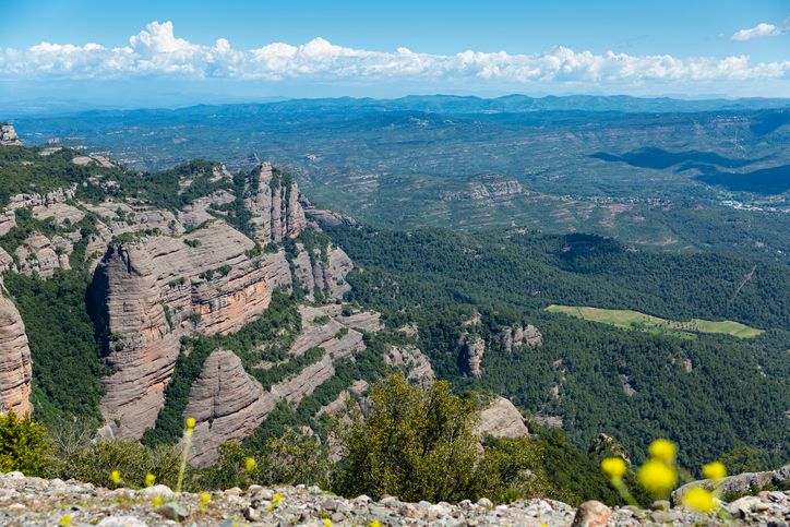 Paisajes en el parque natural de Sant Llorenc del Munt.