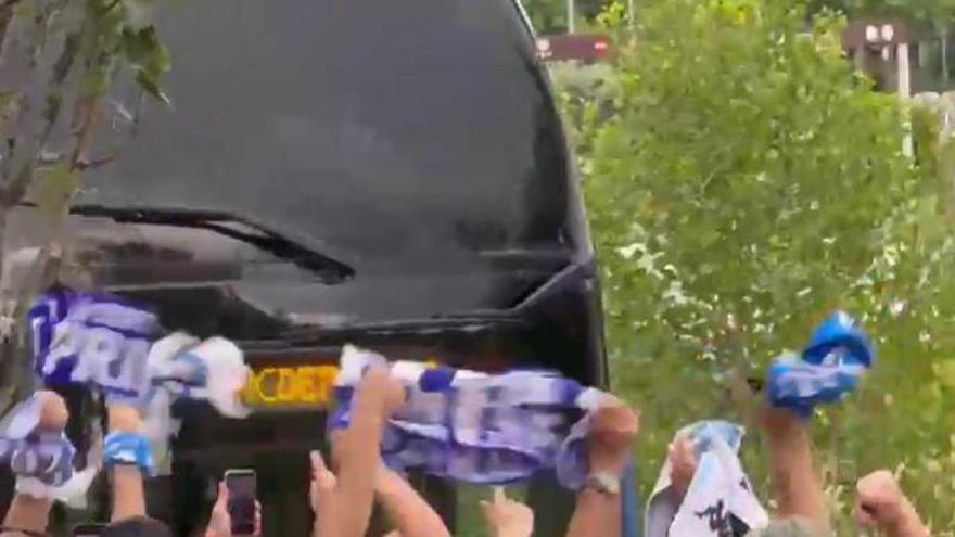 El autobús deportivista ya está en el José Zorrilla