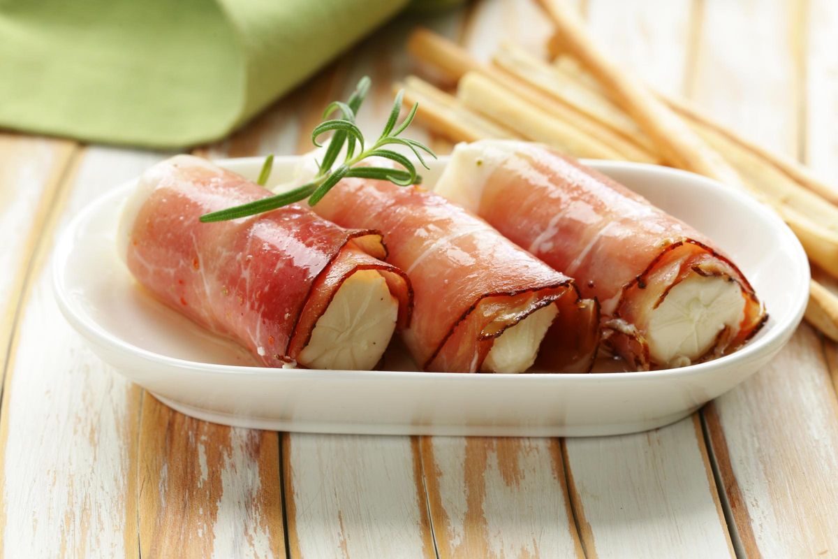 Rollitos de jamón.