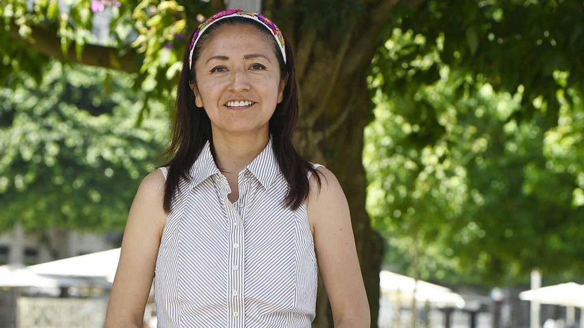 Maribel Coronel, migrante peruana licenciada en Magisterio con dos másteres en España, uno de ellos en la UVigo, pero todavía no puede ejercer su profesión.