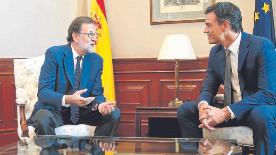 Rajoy i Sánchez en una imatge d&#039;arxiu