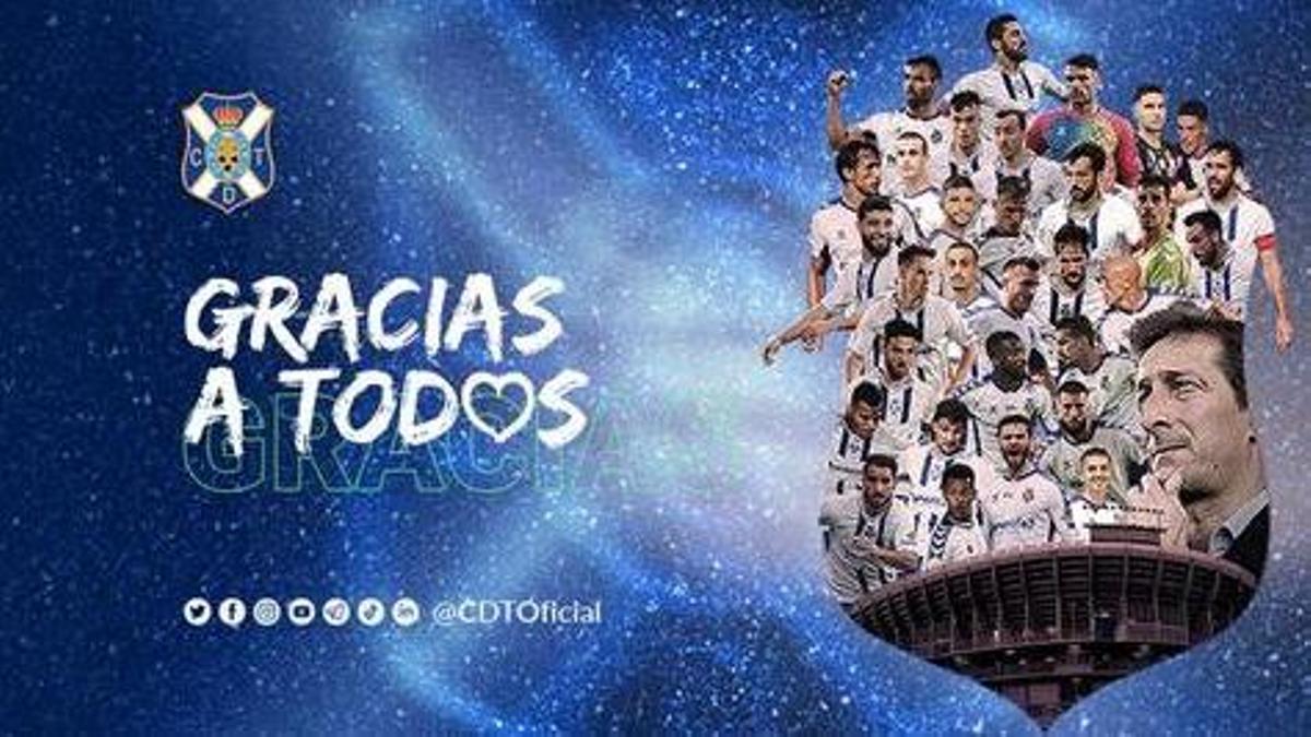 Encabezado del perfil del CD Tenerife en Twitter.