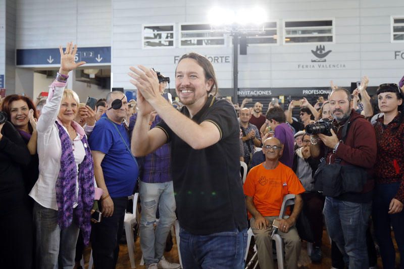 Mitin de Pablo Iglesias en València