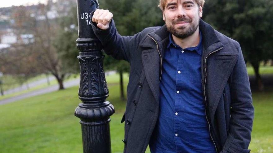 Daniel Ripa, ayer, en el Parque de Invierno, en Oviedo.