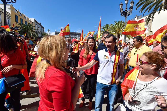 Concentración por la unidad de España, en la ...