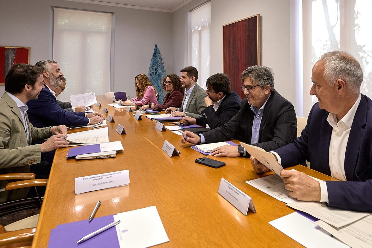 Reunión entre representantes de la Generalitat y del ayuntamiento.