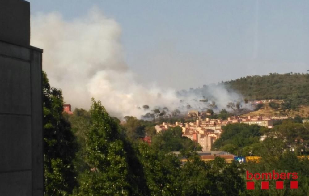 Incendi a Girona.