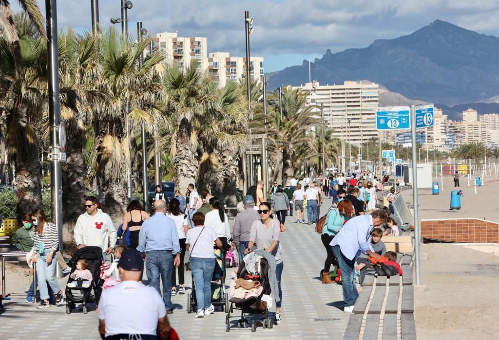 La playa de San Juan, esta mañana