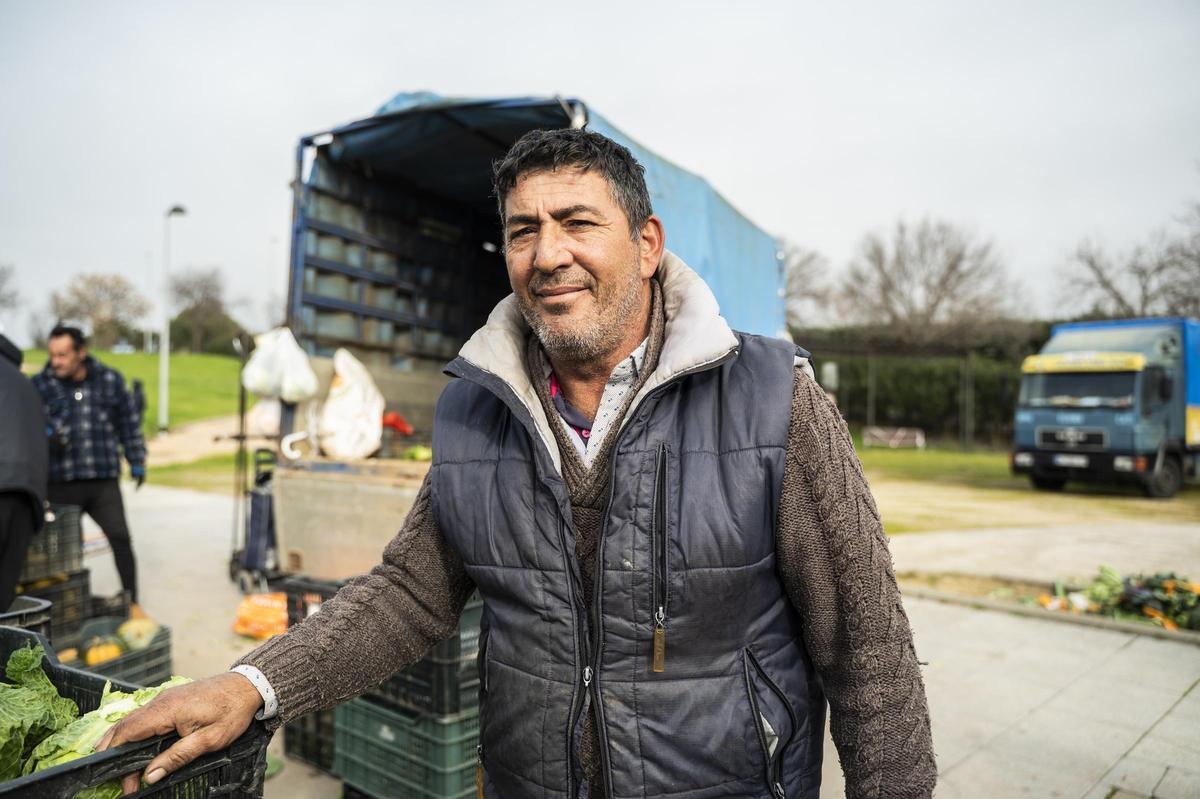 David Ávila, vendedor ambulante de Almoharín.