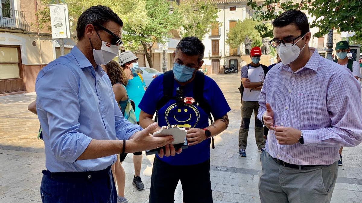 &quot;La luz del Camino&quot; llega hasta Caravaca en homenaje a las víctimas del Covid-19