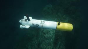 Un robot submarino durante un proyecto de investigación en las costas catalanas. 