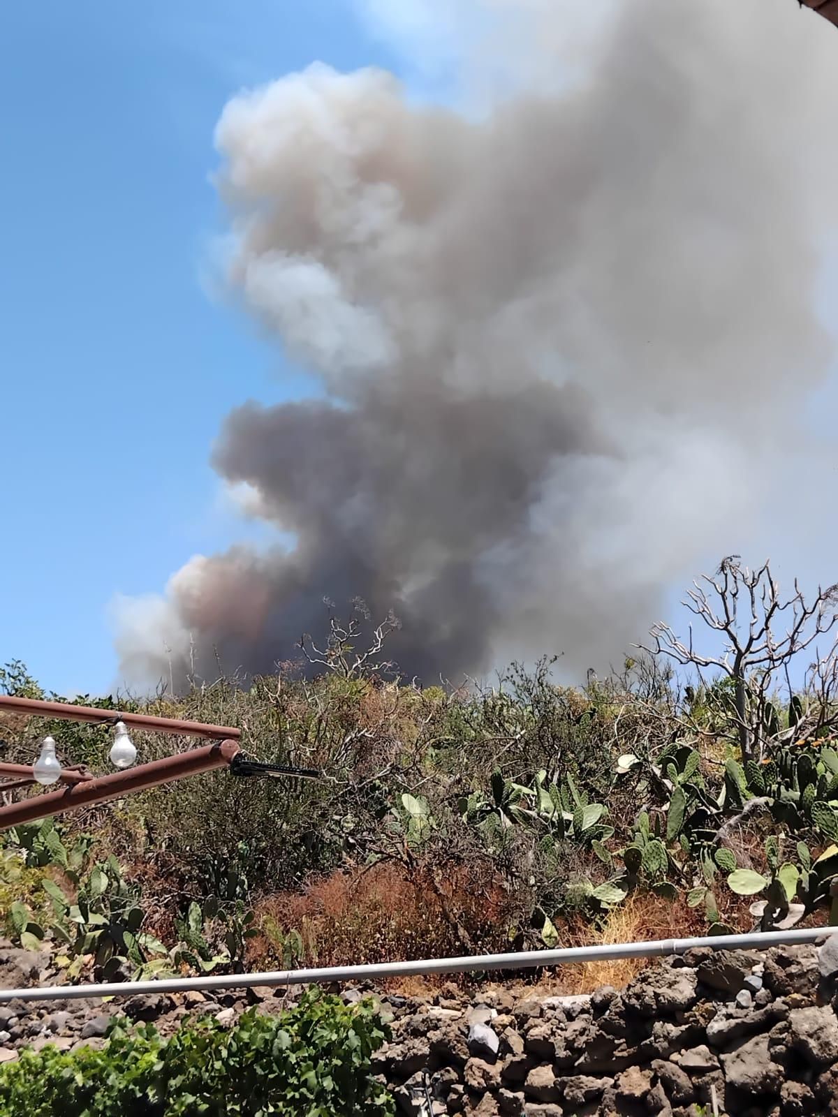 Incendio declarado en El Tanque