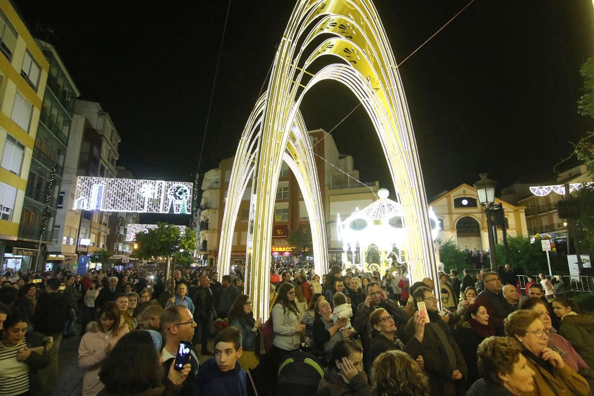 Inauguración del alumbrado navideño de Puente Genil