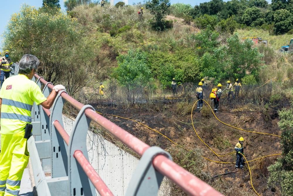 Incendis agrícoles a Llagostera