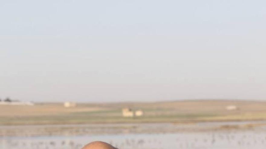 Mariano Rodríguez, el pasado miércoles en las Lagunas de Villafáfila.