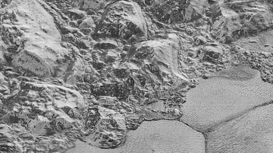 La superficie de Plutón, en alta resolución.