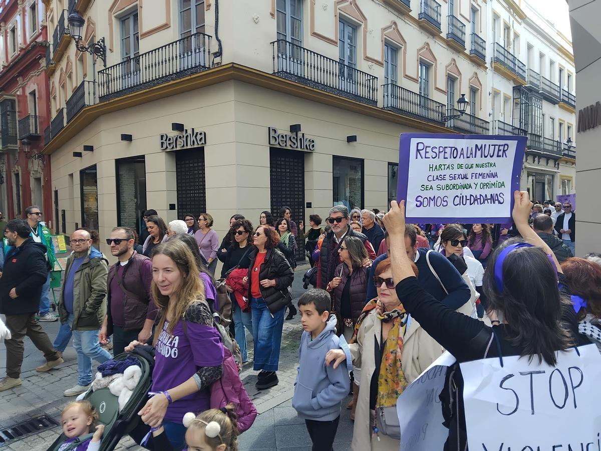 Manifestación del 8M desde Plaza Nueva a la Alameda.