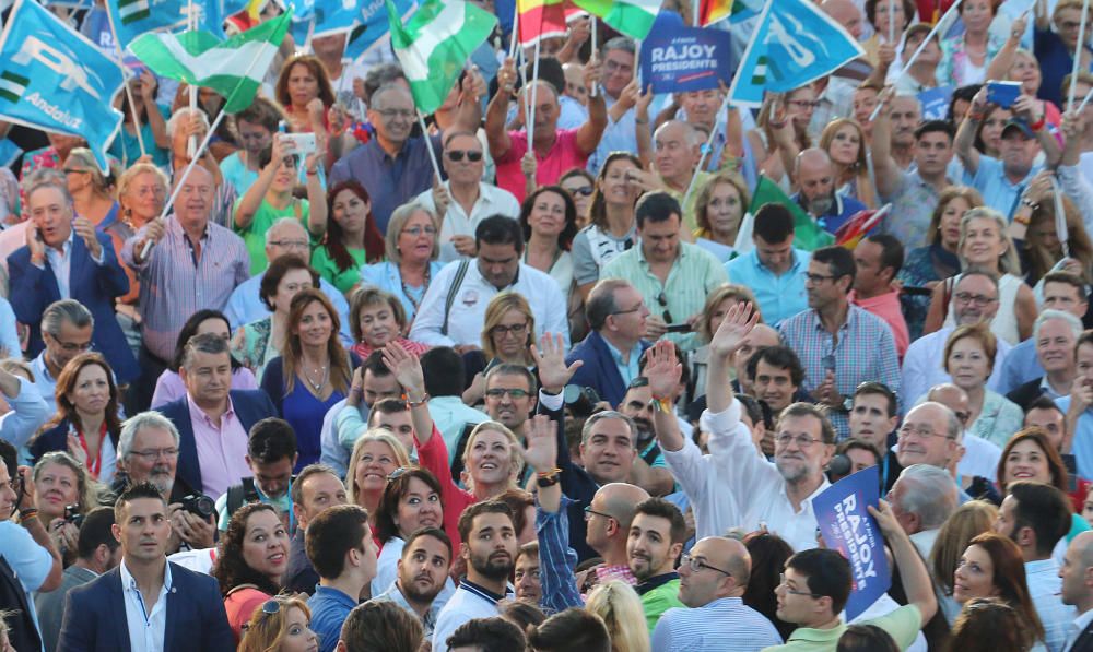 El presidente en funciones encabezó el acto del Partido Popular en el inicio de la última semana de campaña