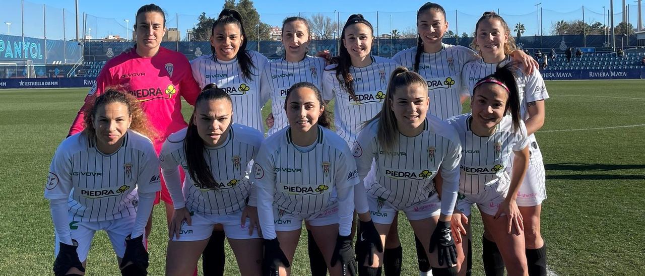 Once inicial del Córdoba CF Femenino en su visita al RCD Espanyol.