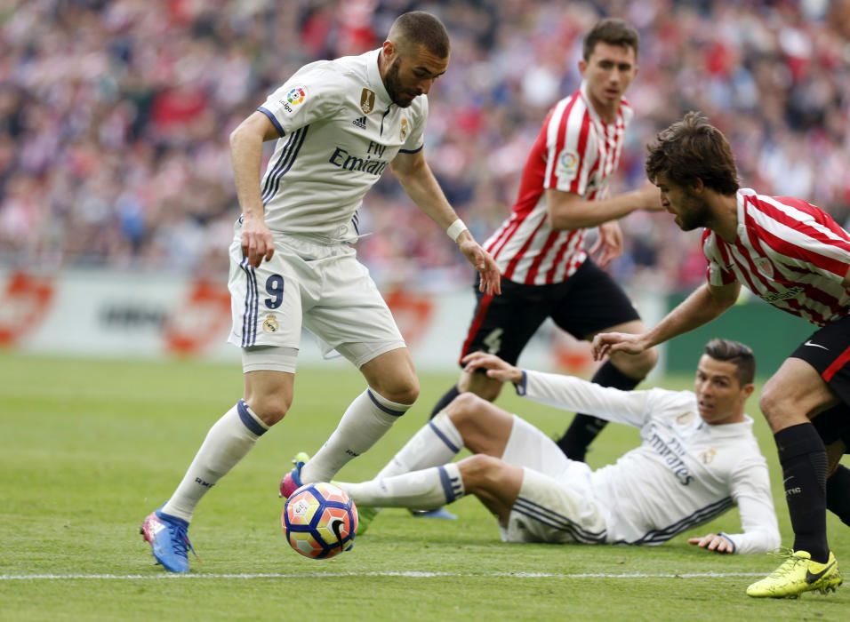 Las mejores imágenes del partido entre el Athletic y el Real Madrid en San Mamés.