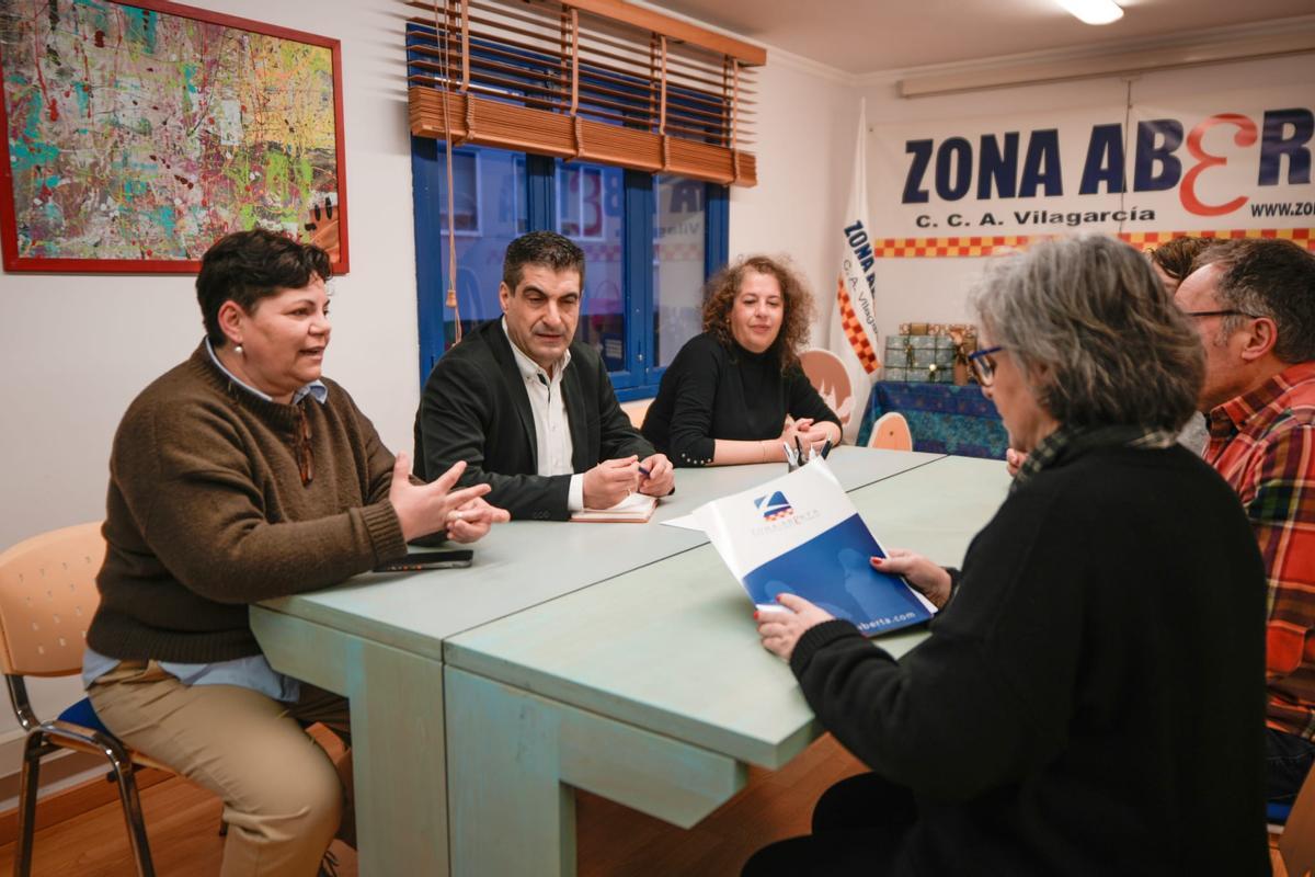Un momento de la reunión en Vilagarcía.