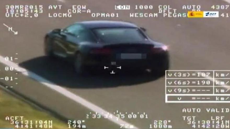 Detenido un discapacitado que conducía un Porsche a 297 km/h