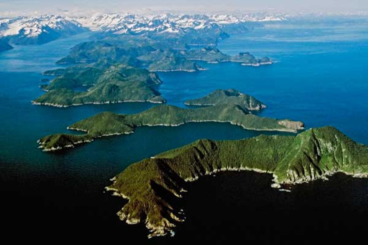 Parque Nacional de los fiordos de Kenai, en el Golfo de Alaska. Parque Nacional de los fiordos de Kenai, en el Golfo de Alaska.