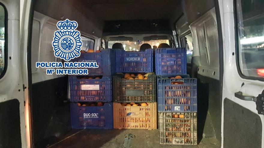 Detenidas tres personas por robar más de 1.600 kilos de naranjas en campos de la provincia de Valencia