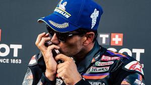 Jorge Martín, en el podio de Brasil