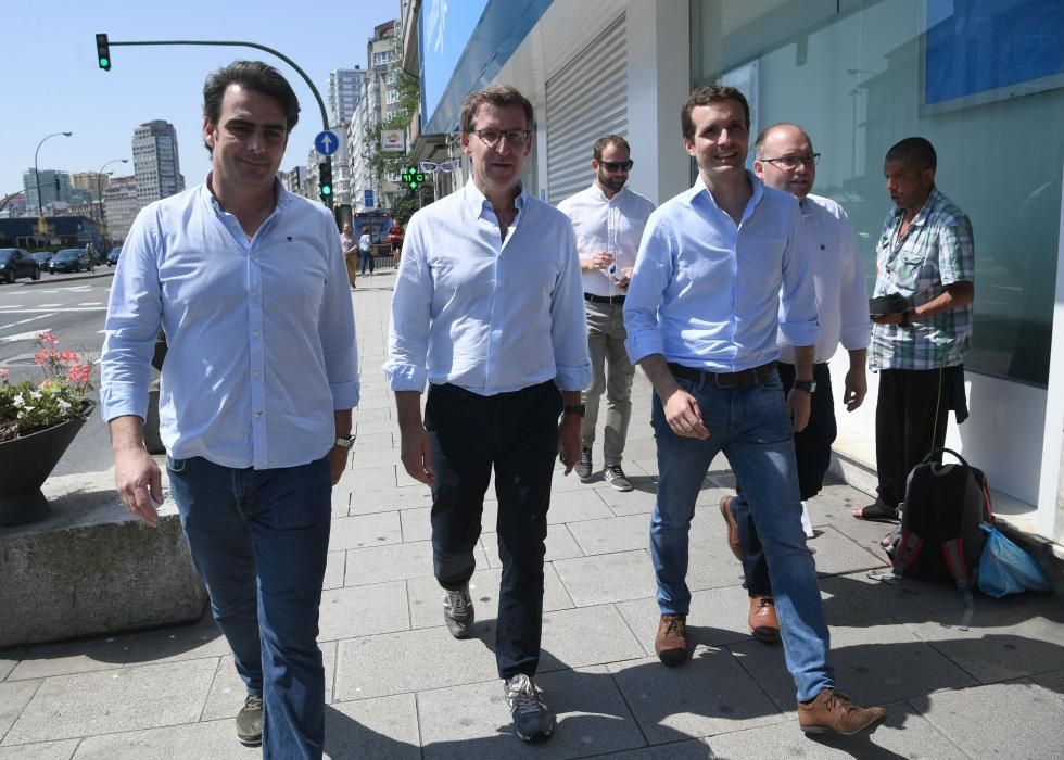 Pablo Casado visita A Coruña