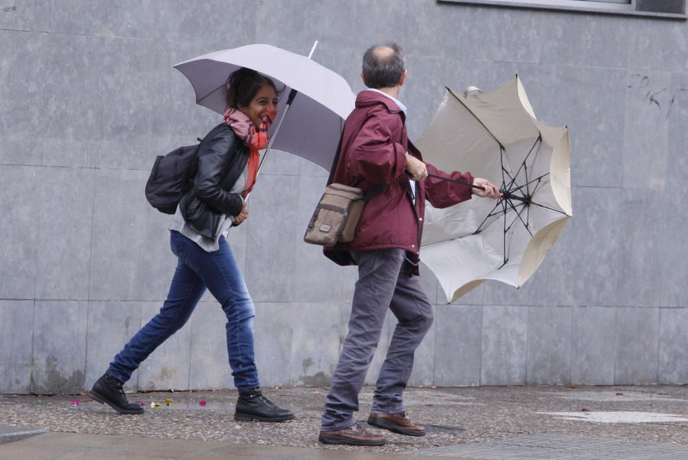 Efectes de la pluja a la ciutat de Girona