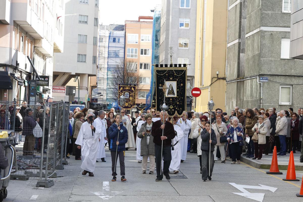 Primera procesión de la parroquia de San Francisco en O Ventorrillo